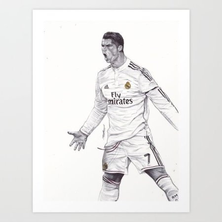 Криштиану Роналду рисунок