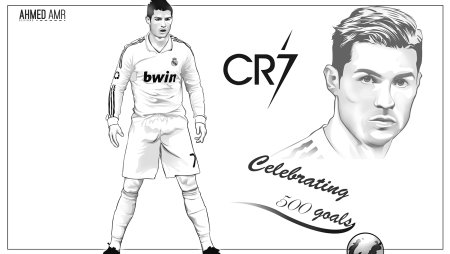 Криштиану Роналду раскраска МЮ