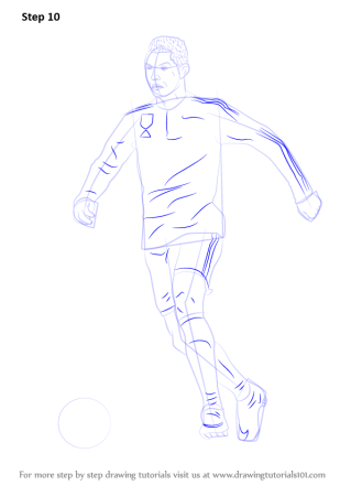 Срисовать криштьяно Роналдо