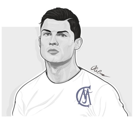 Нарисовать Роналду маркерами