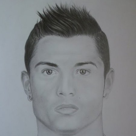 Криштиану Роналду нарисовать карандашом легко