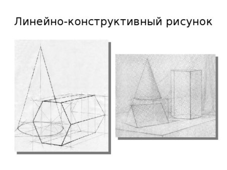 Линейно конструктивный Академический рисунок