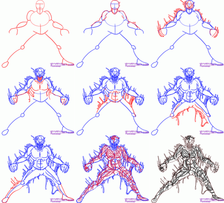 Поэтапное рисование Карнажа