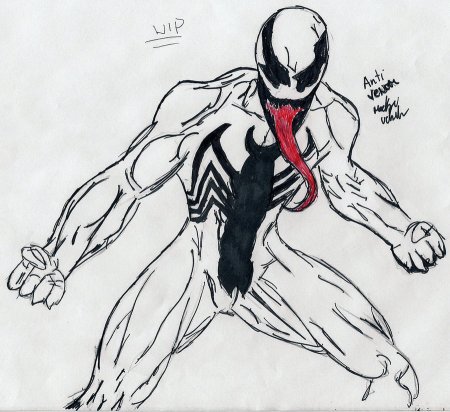 Веном рисунок легкий