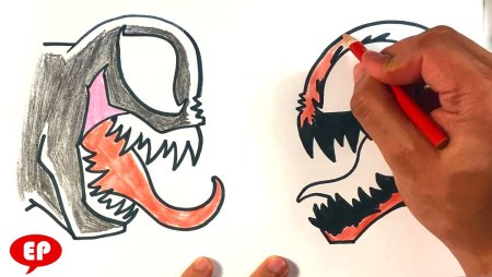 Веном рисунок поэтапно для профи