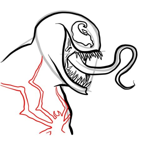 Лёгкие рисунки Венома