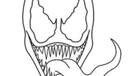 Веном раскраска лицо