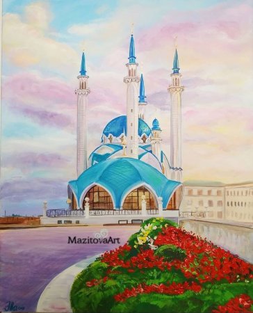 Мечеть кул-Шариф в Казани в векторе