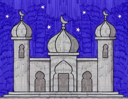 Рисунок кул Шариф легкий