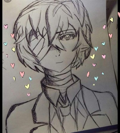 Бродячие псы Дазай рисовать