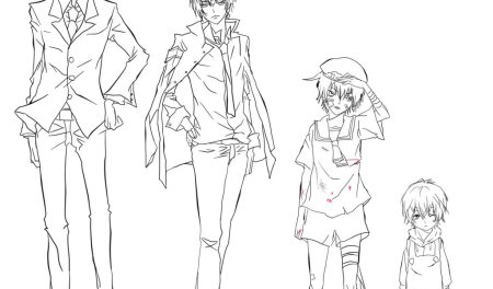 Скетч мальчика в полный рост