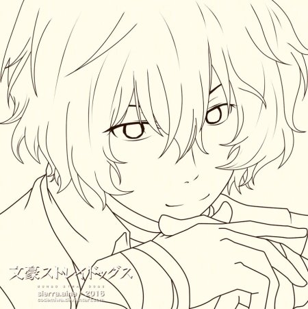 Раскраска аниме Дазай