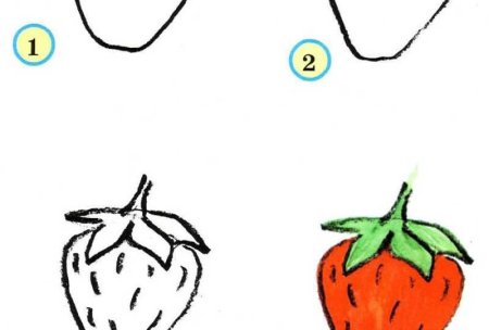 Клубника рисовать