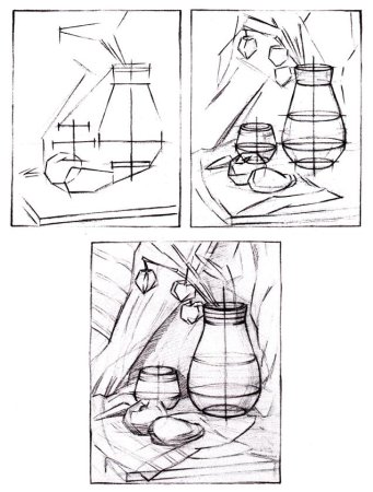 Весенний пейзаж рисунок