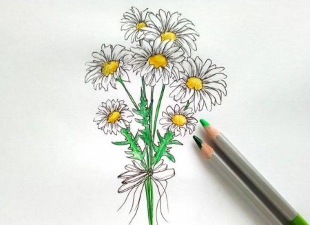 Букет рисунок легкий