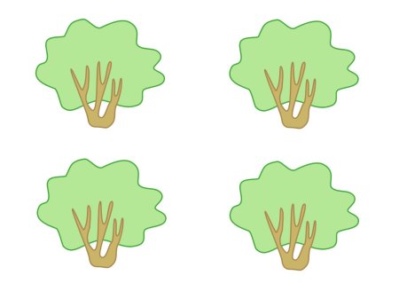 Нарисовать куст