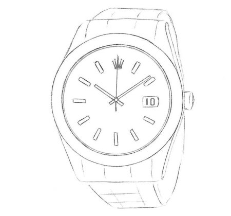 Поэтапное рисование часов для детей