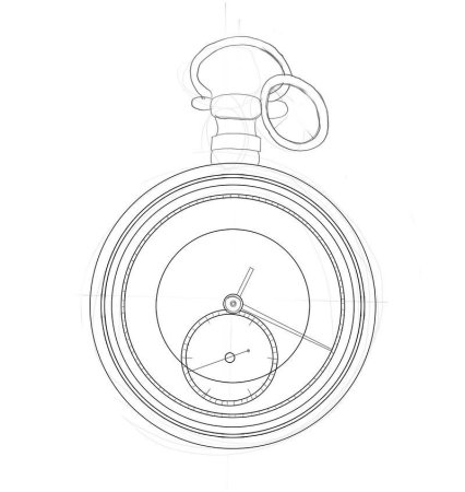 Рисование часов пошагово