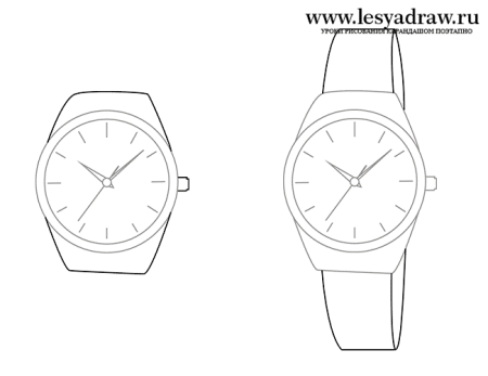 Эскиз наручных часов