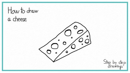 Сыр рисунок карандашом легкий