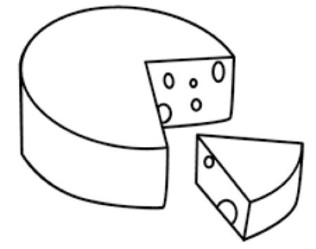 Сыр раскраска