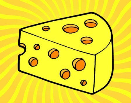 Сыр раскраска для детей
