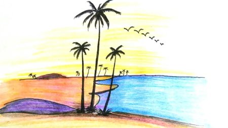 Рисунок лето карандашом для начинающих