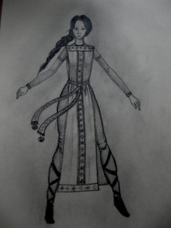 Кокошник на голове раскраска