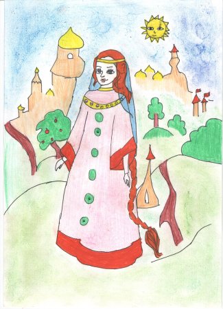 Иллюстрация к сказке медной горы хозяйка раскраска