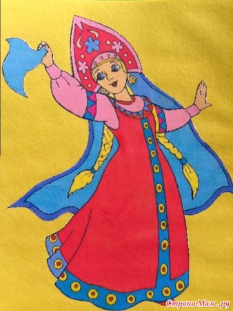 Портрет Снегурочки карандашом