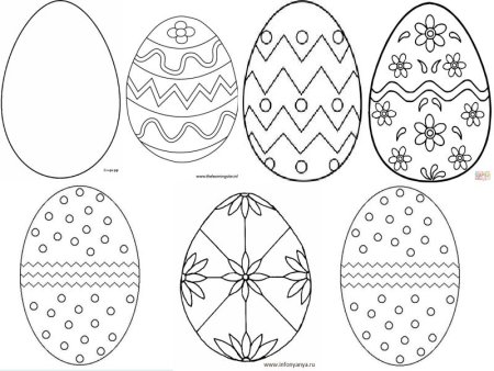 Узор на яйцах на Пасху легкие