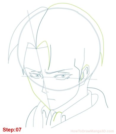 Поэтапное рисование Леви Аккермана