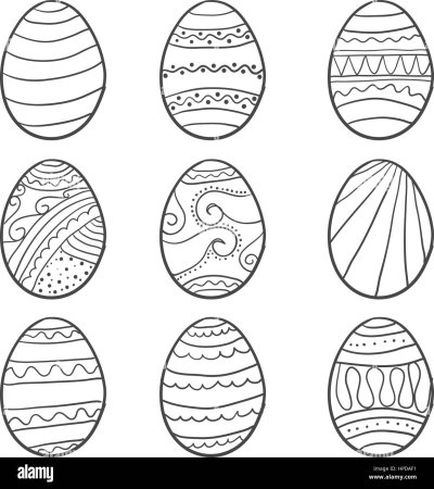 Яйца графический рисунок