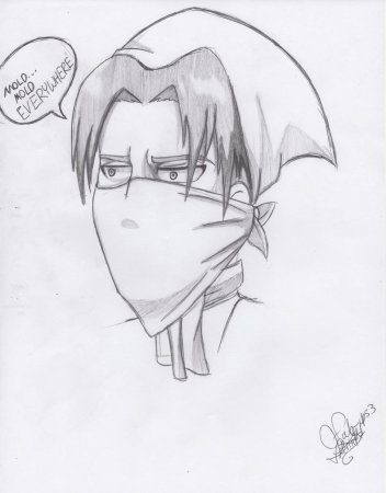 Леви Аккерман рисунок легкий