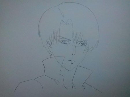 Леви Аккерман рисовать поэтапно