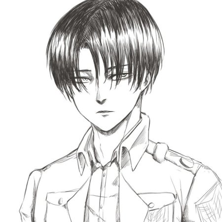 Нарисовать глаза Леви