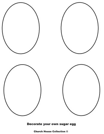 Трафарет яйца для вырезания