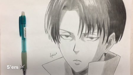 Раскраски аниме атака титанов Леви