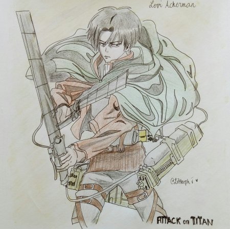 Раскраска Леви из 4 сезона