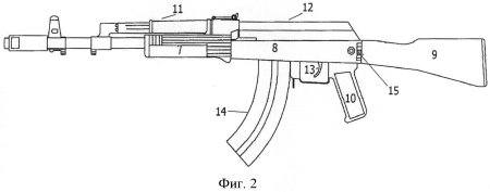 АК 47 сбоку чертёж