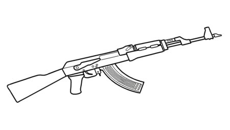 АК 47 рисунок