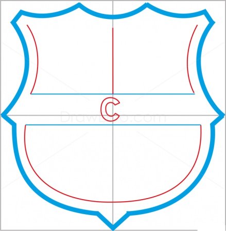 Поэтапное рисование эмблемы