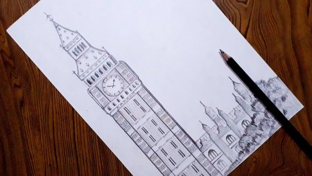 Лондон и Биг Бен раскрасить