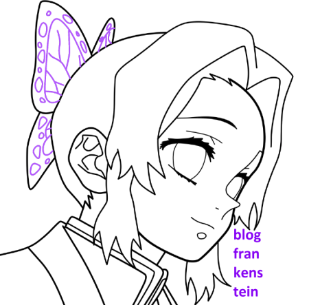 Шинобу Кочо рисунок карандашом