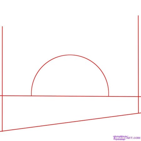 Закат поэтапное рисование карандашом