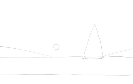 Нарисовать закат карандашом поэтапно