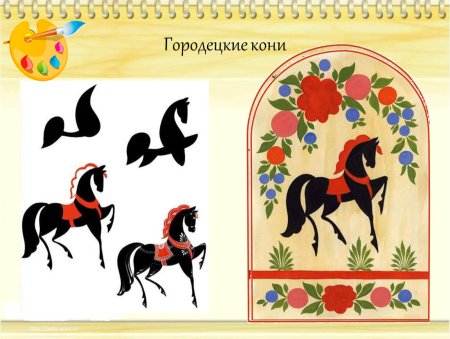 Городецкая роспись Городецкий конь