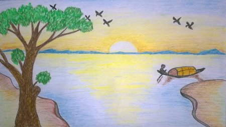 Рисование море в старшей группе