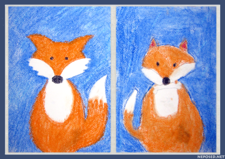 Рисование лиса старшая группа