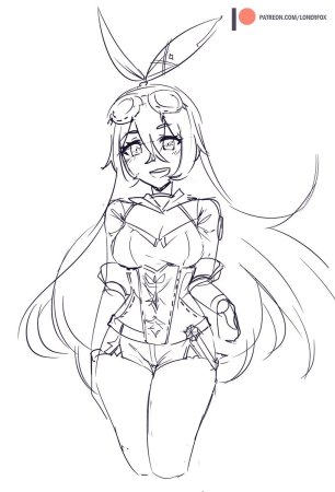 Геншин Импакт персонажи карандашом